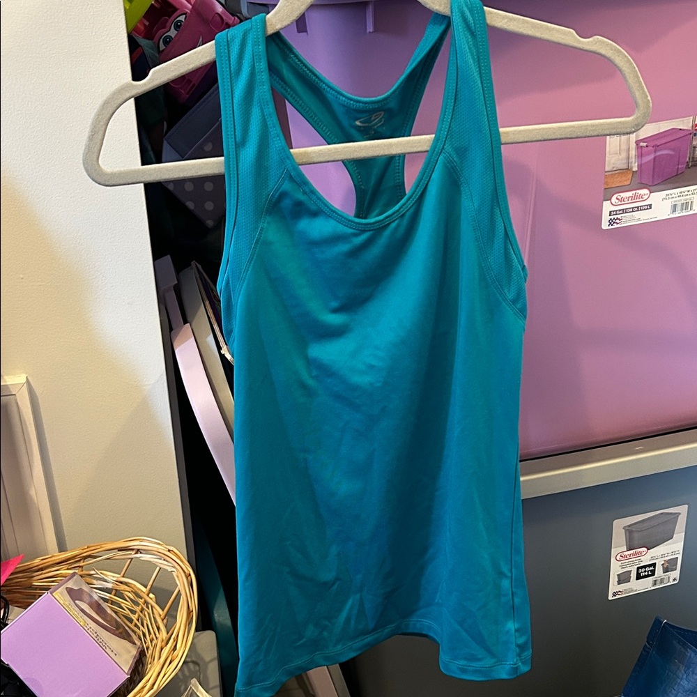 Women's Teal workout Tank Top